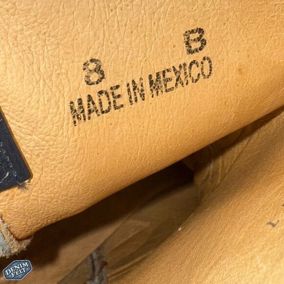 Anderson‎ Bean Horse Power Brown/Blue Square Toe Rewind to 89 Cowboy Boots X1006 main image 5